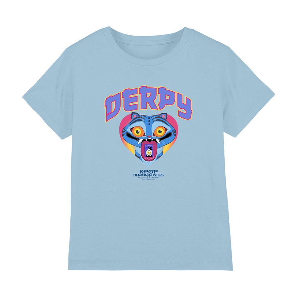 K-Pop Demon Hunters Childrens/Kids Derpy Tiger Collegic T-Shirt