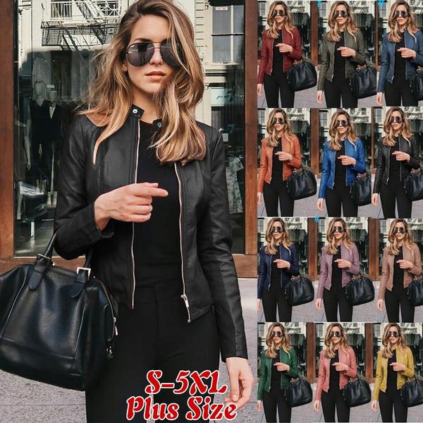 Женская тонкая куртка, рубашка на молнии, мягкая куртка из искусственной кожи