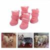 4PCS/Set Fashion Thick Pet Supplies Dog Warm Shoes Pet Winter Shoes Puppy Boots Non-slip