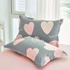 100% Cotton Twill Pillowcase Set - 2 Pieces, 48x74cm, Suitable for Single Student Dormitory.