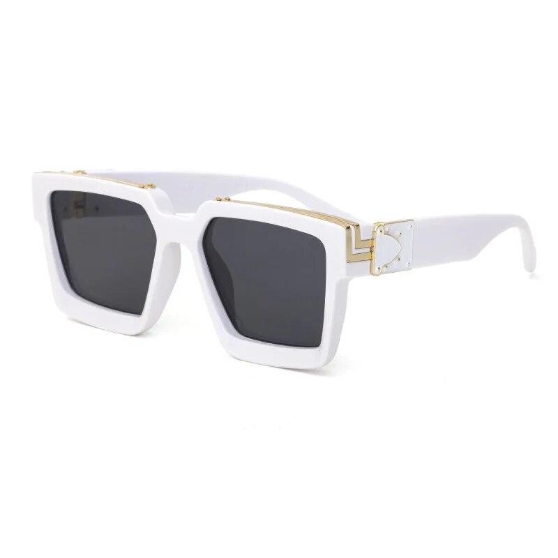 Glasses Large Square Frame Sunglasses Colored Sunglasses For Men And Women Uv400
