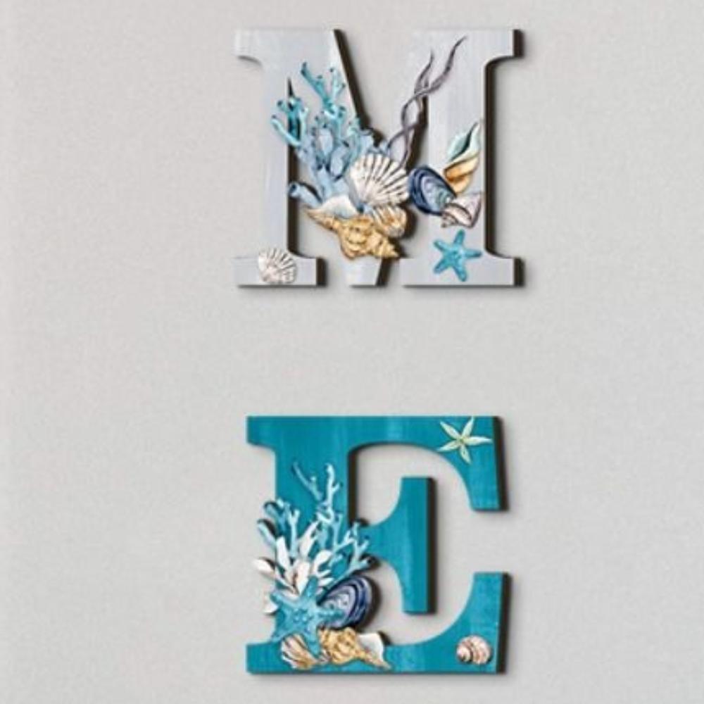 4 шт. подвеска ручной работы Ocean HOME Sign в морском стиле для настенного украшения для спальни