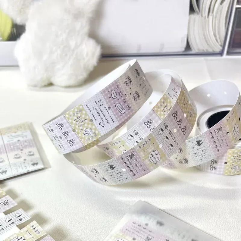 Кавайный кремовый цвет мультяшный скрапбукинг блокнот милый мультяшный ретро японский липкие вкладки мини DIY декор канцелярские наклейки
