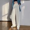 Summer Loose Casual Trousers For Women High Waist Maxi Wide Leg Pants Female Elegant 2022 Fashion Clothes New