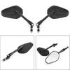 Pair M10 Rearview Mirror for Motorcycle Custom Cruiser Cafe Racer UNIVERSAL