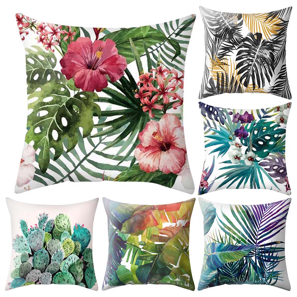 Тропическое растение лист кактус наволочка наволочка диван-кровать автомобильный декор