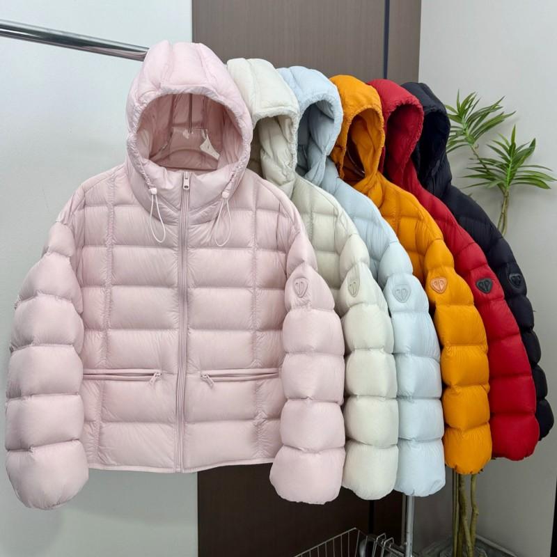 Womens Hooded Puffer Jacket Thick Warm Cotton Coat Loose Fit Short Winter Outerwear Small Stature