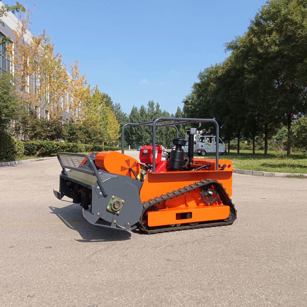 Self-Propelled Remote Control Lawn Mower, 120cm Cutting Width, Agricultural Four-Stroke Grass and Weed Cutter for Italy Export