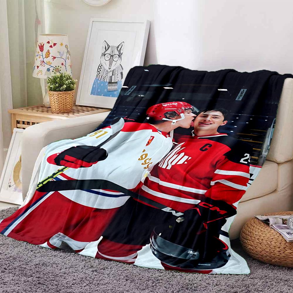 Hockey Celebration Moment Blanket Soft Throw Blanket For Home Bedroom Bed Sofa Travel Office Solid Christmas Blanket