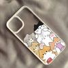 INS Мультяшный Кот Животный Рисунок Чехол Для Телефона Для iPhone 15 13 16 Pro MAX 14 11 12 XS SE20 XR 7 8Plus Милый Прозрачный Жесткий Чехол Fundas