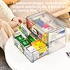 Прозрачный ящик, большая вместимость, бытовой многослойный ящик для хранения лекарств, свободная комбинация медицинских пакетов, органайзер