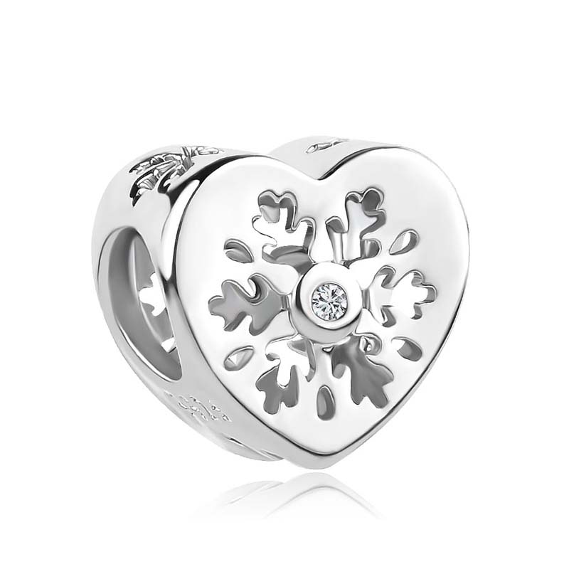 White Pave Cross Tree Wing Mom Silver Plated Fit Charms Silver 925 Original Bracelet for Jewelry Making