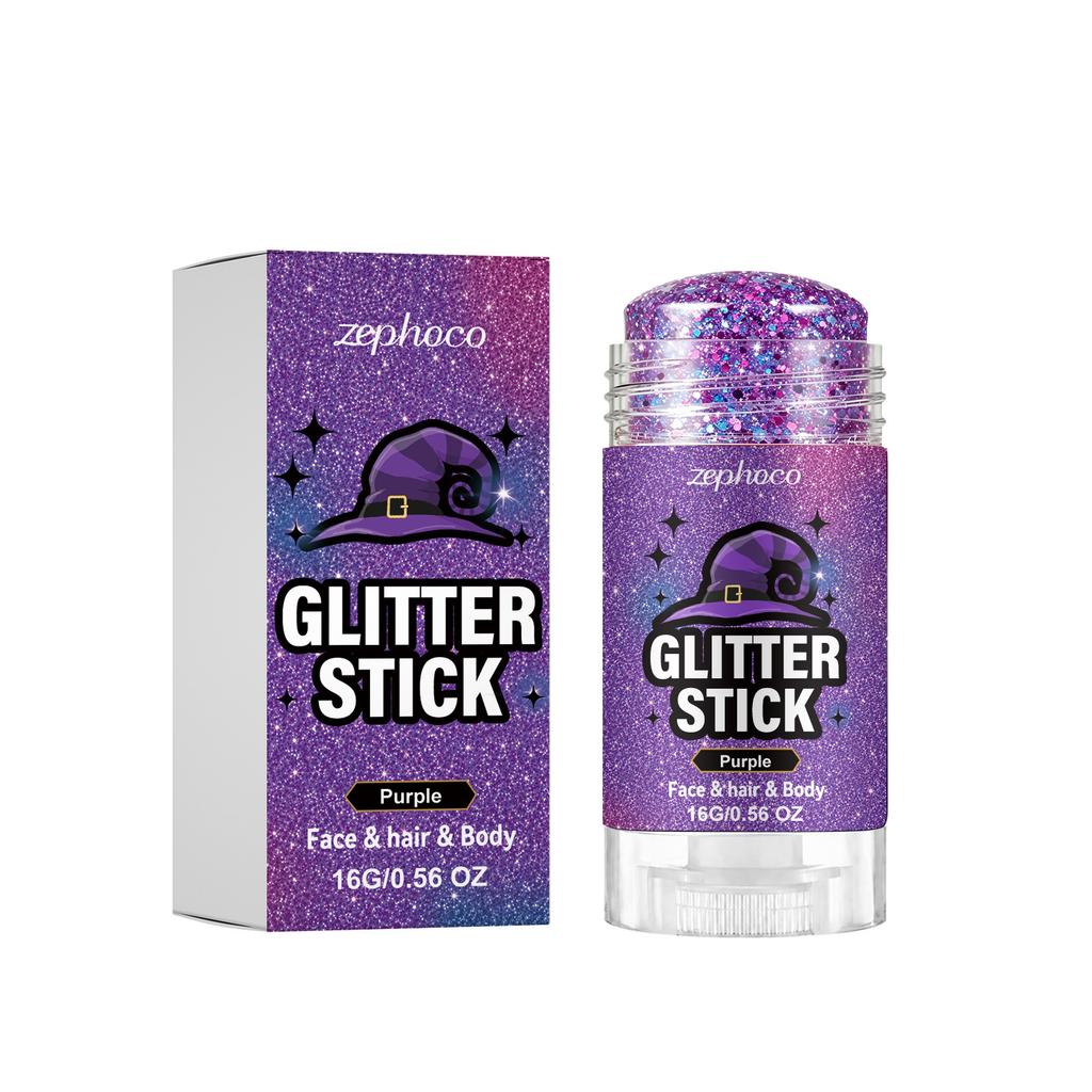 Halloween Shimmer Makeup Stick Purple Face and Body Glitter