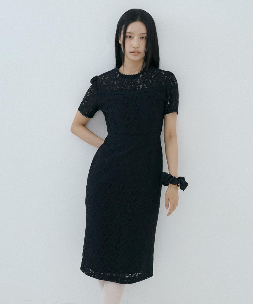 Lucirju Roha Lace Dress (Black)