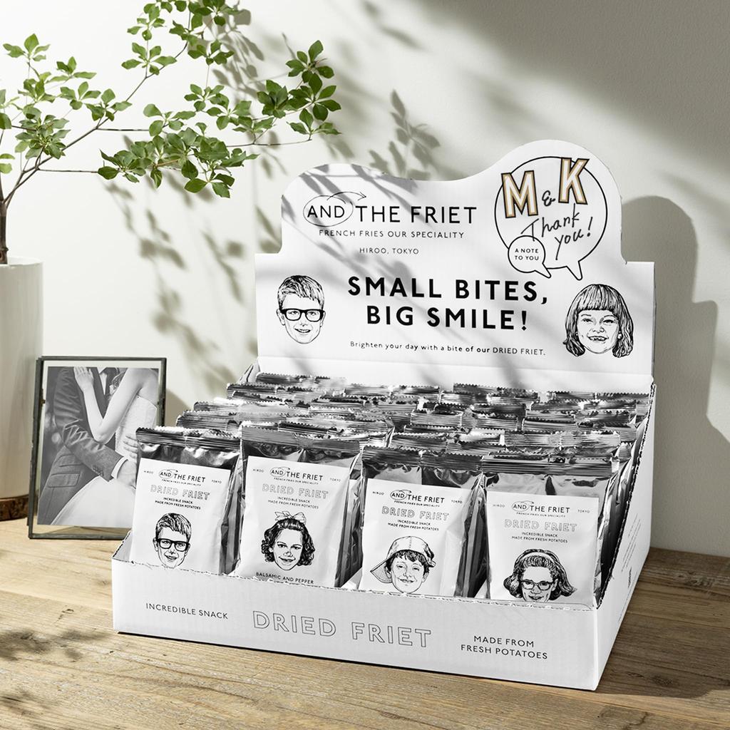 DRIED FRIET Mini 48 Pieces the Frit Dried Gift Box Tokyo Souvenir Potato Chips Western Sweets Present Official [And - Frit]