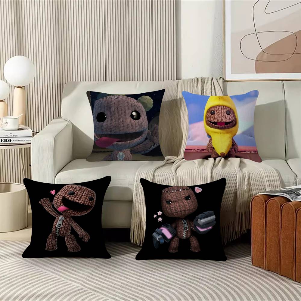 Забавная подушка-чехол Sackboy из LBP Наволочка для подушки Гостиная Диван Домашний декор На заказ
