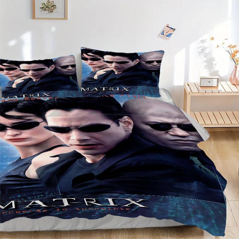 Matrix Trilogy Print 3Pcs Bedding Setduvet Cover With 2 Bedropillowcase Home Birthday Gift