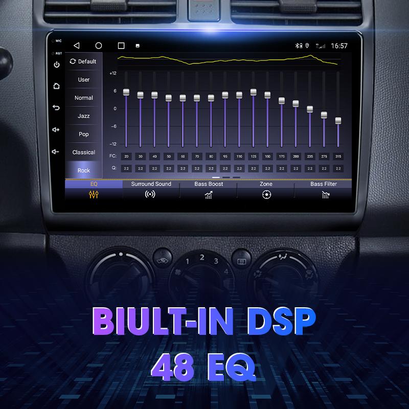 Android 12 Автомобильное радио для Suzuki Swift 2003 - 2010 2 Din GPS-навигация Carplay Auto Stereo интеллектуальные системы Smart Autoradio