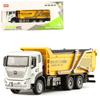 1/32 City Engineering Transporter Alloy Car Model Diecast Toy Muck Truck Transport Vehicle Simulation Sound and Light Kid Gift