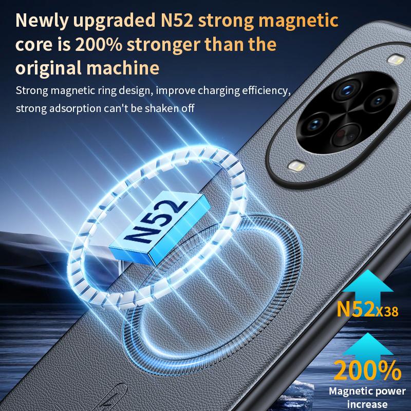 Для Huawei Nova 14 Pro Чехол Магнитная Кожаная Защитная Крышка Для Huawei Nova 14 Pro Высококачественный Не оставляющий отпечатков пальцев Нескользящий PC+TPU