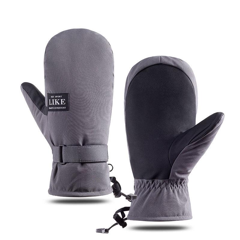 Лыжные перчатки зимние мужские и женские уличные ветрозащитные толстые теплые перчатки с сенсорным экраном для верховой езды