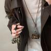 Gifts Sweater Chain Leather Headphone Cover New Long Storage Bag Women