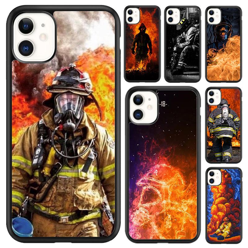 Fire Fighter Hero Phone Case For iPhone 17 Air 16 pro max 15 14 plus 12 13 Shell Cover coque