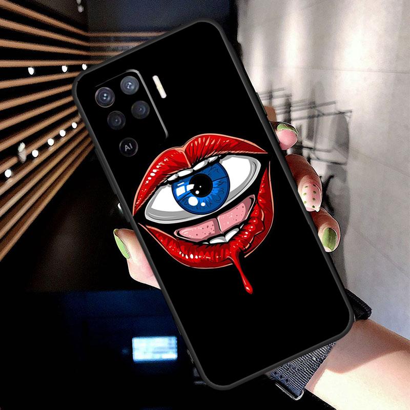 Чехол-рукавица 'Глаз Монстра' для Oppo A5 Pro A15 A17 A57 A77 A18 A38 A58 A78 A98 A94 A74 A54 A16 A76 A96 A40 A60 A80