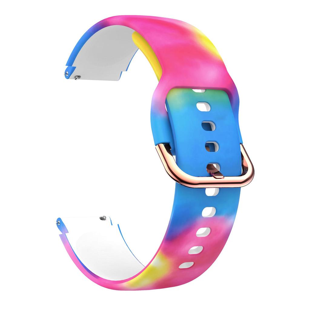 Silicone Strap for Xiaomi, Garmin Vivoactive 3/4S, Huawei B5 - 18mm Printed Band