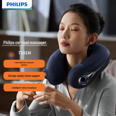 Умная подушка-массажер для шеи Philips с подогревом и разминанием, штепсель CN (адаптер в комплекте)