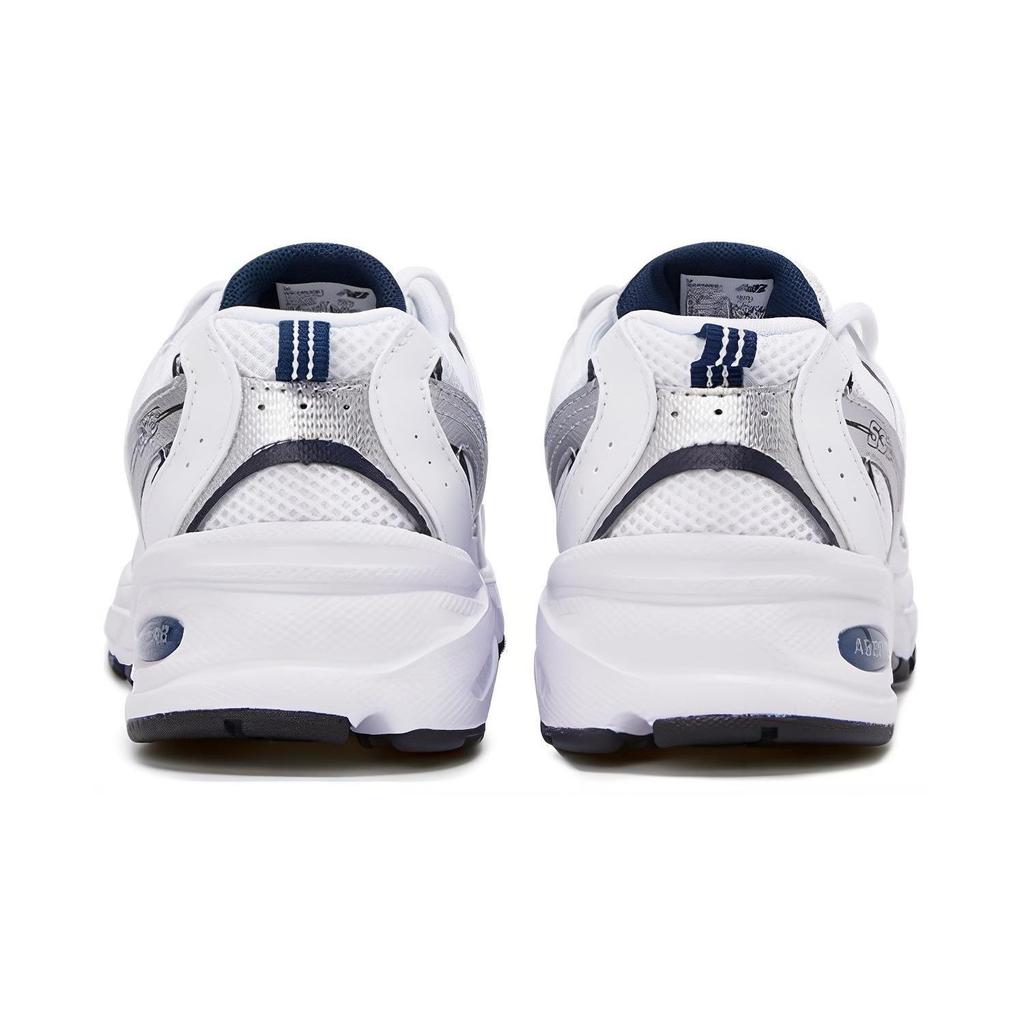 New Balance 530 Big Kid Белые детские кроссовки цвета индиго серебристо-металлик GR530SB1