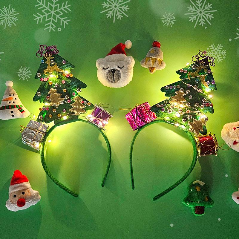 Светящийся DIY Рождественский ободок - Праздничное украшение для вечеринки