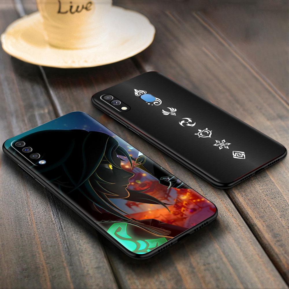 Мягкий чехол для Samsung Galaxy Note 20 Ultra 10 Plus Lite A50 A70 A20 A40 A20e 9 8 A60 A10e Funda Phone Cover Genshin Impact Shell