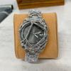 Y2k Gothic Silver Steel Men's Watches Creative Design Fashion Casual Quartz Wristwatch for Men Streetwear Punk Gift Clock