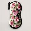 Hanging Rose Flower Print Eyeglass Case Soft Reading Glass Pouch Portable Sunglasses Holder  Gifts