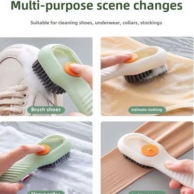 Многофункциональная щетка для обуви с мягкой щетиной, щетка для обуви, щетка с длинной ручкой, щетка для одежды, щетка для обуви, одежда, инструмент для чистки