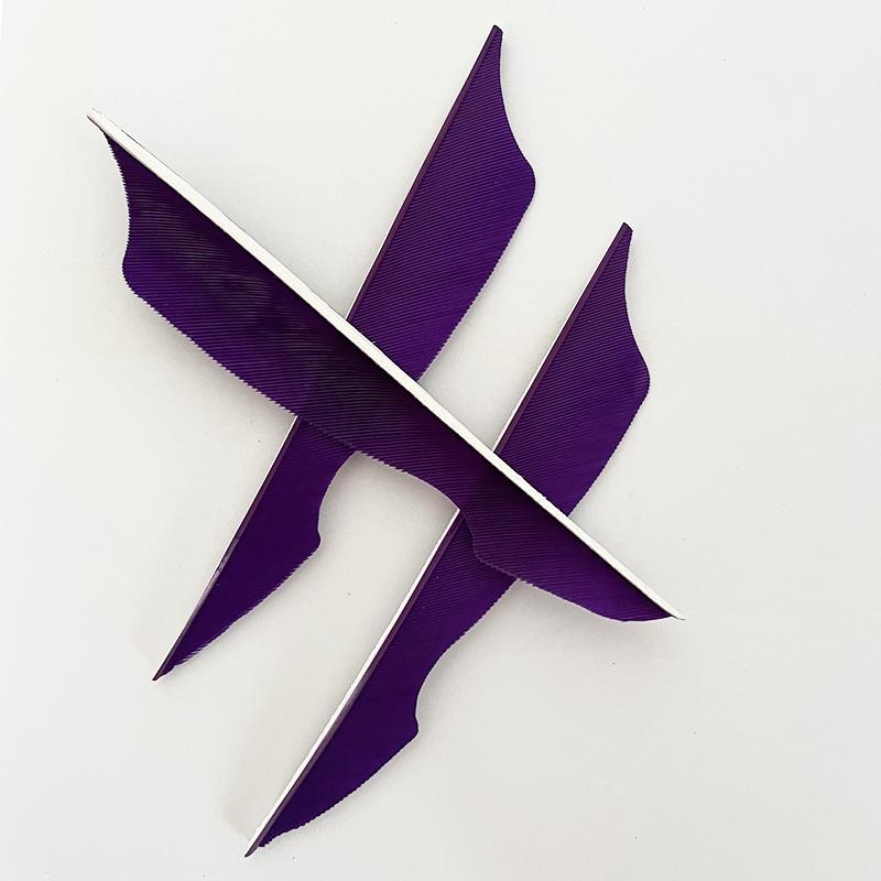 IBOUNFOX 4 Inch Carbon Arrow Turkey Feather Fletching Archery Arrow Fletches Right Wing Sting Shape Feather Vanes 50Pcs/lot 5