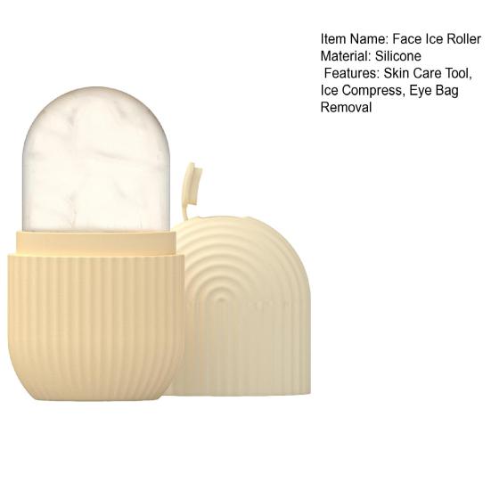 Ледяной роликовый массажер для лица, многоразовый ледяной компресс, мешочек для глаз, удаление пор, сужение лица, силиконовая форма для льда, женский инструмент для ухода за кожей