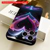 2DFlat Neon Heart Glow Phone Case All inclusive film hard iPhone case, compatible with iPhone 18 Pro Max 17 16 15 14 13 12 11