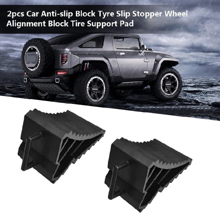 Wheel Driveway Ramps AntiSlip Wheel Chock Threshold Ramps Kit For Car Truck SUV