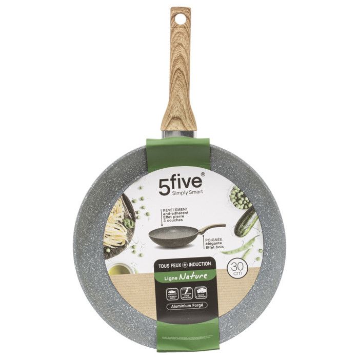 Forged Aluminum Pan "Cuisson Nature" 30 Cm