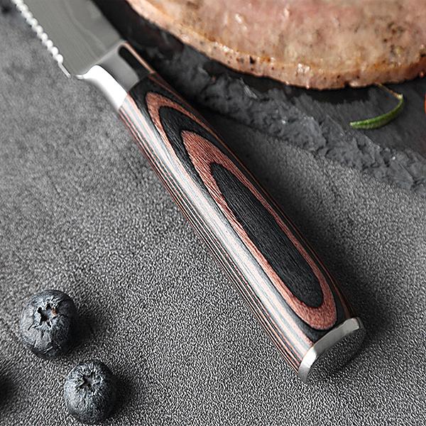 Нож для стейка из нержавеющей стали, зубчатый нож для мяса, многофункциональный нож шеф-повара ресторана