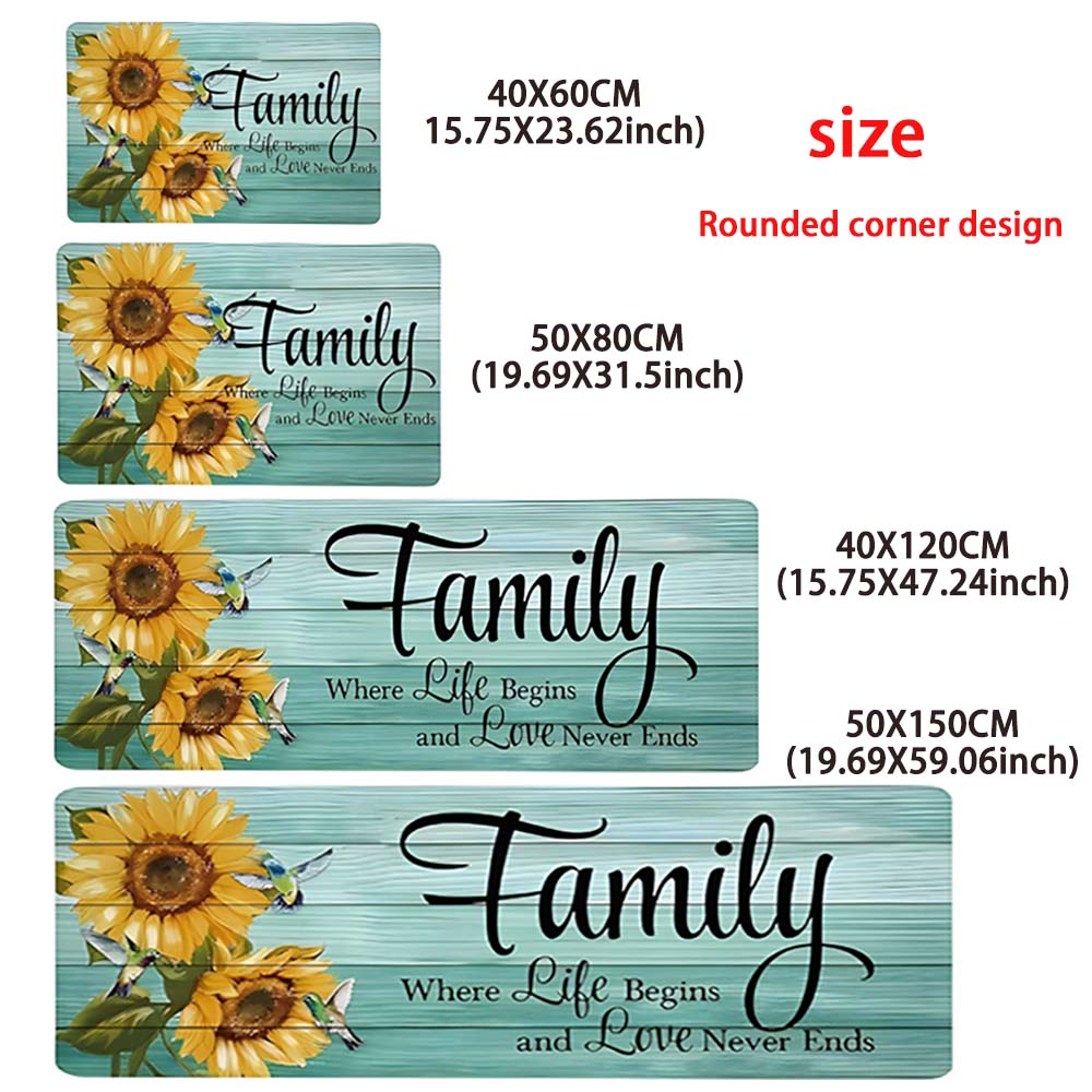 Cute High Mountain Cow Pattern Kitchen Absorbent Door Mat Soft and Comfortable Entrance Mat Bedroom Floor Mat Bathroom Carpet