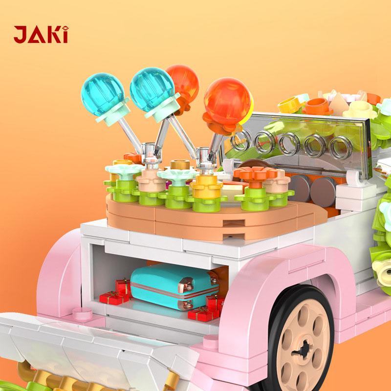 Jaki Retro Simulation Wedding Car Proposal Exclusive Educational Model Children Girl Building Blocks Toy