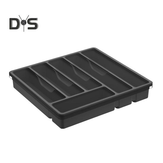 Держатель для кухонных столовых приборов с крышкой, 6 отделений, ящик, столешница, палочки для еды, ложка, вилка, резак, ящик для хранения столовых приборов, закрытый лоток-органайзер