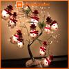 1pc Christmas Snowman String Lights Battery Powered Novelty Short Plush Lights Perfect For Home Garden Party Wedding Gift Decor