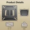 Nuyoah Monitor Wall Mount for 14”-27” TVs LED LCD Flat Screen, Small TV Mount for Computer Monitors, RV TV Mount Camper Fixed Low Profile