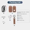 YO&YOYE Compatible with Honda Key Fob Cover with Keychain Leather Key Case Protector for Honda Accord Civic CRV Pilot HRV Odyssey Ridgeline Passport