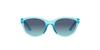Emporio Armani EK4003F Shiny Transparent Turquoise Frame with Azure Gradient Dark Blue Size 48 Kids' Lens,
