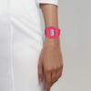 Casio Серия YOUTH - квадраты из силиконового геля, энергичный дофамин, кварцевый механизм, полимерный ремешок, японские и корейские часы, женские часы, розовые F91WC-4A